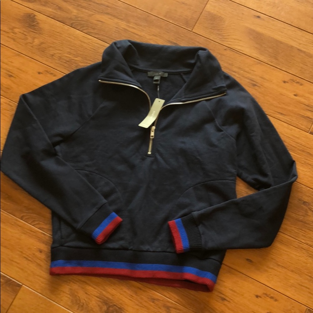 J. CREW navy pull over